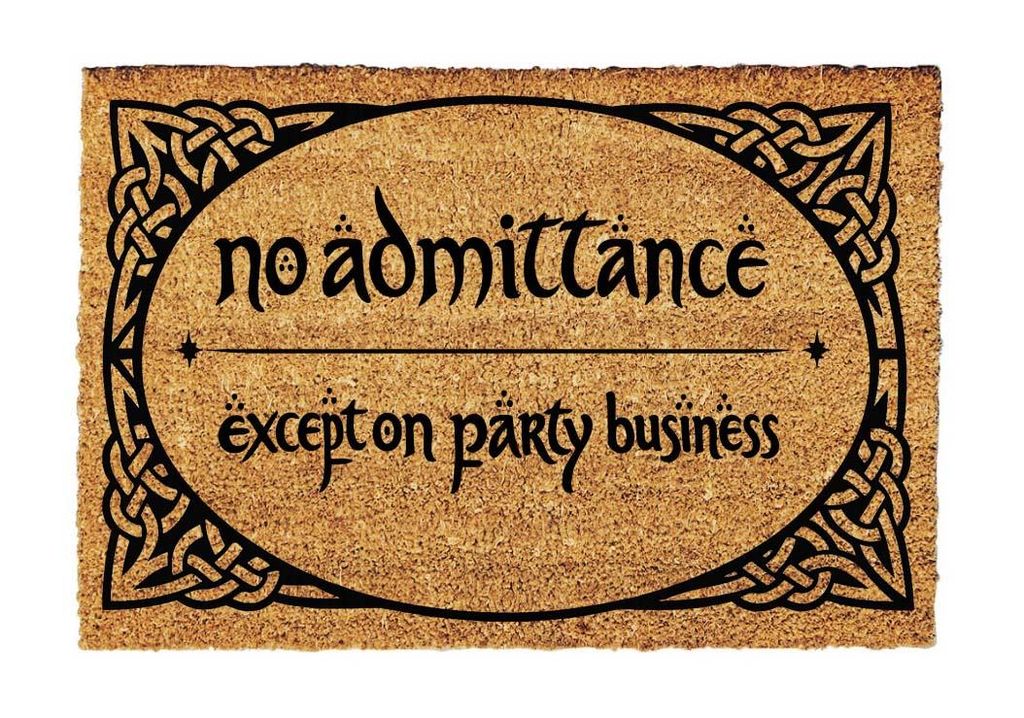 No Admittance – Fußmatte Herr der Ringe | Der Herr der Produktbild 