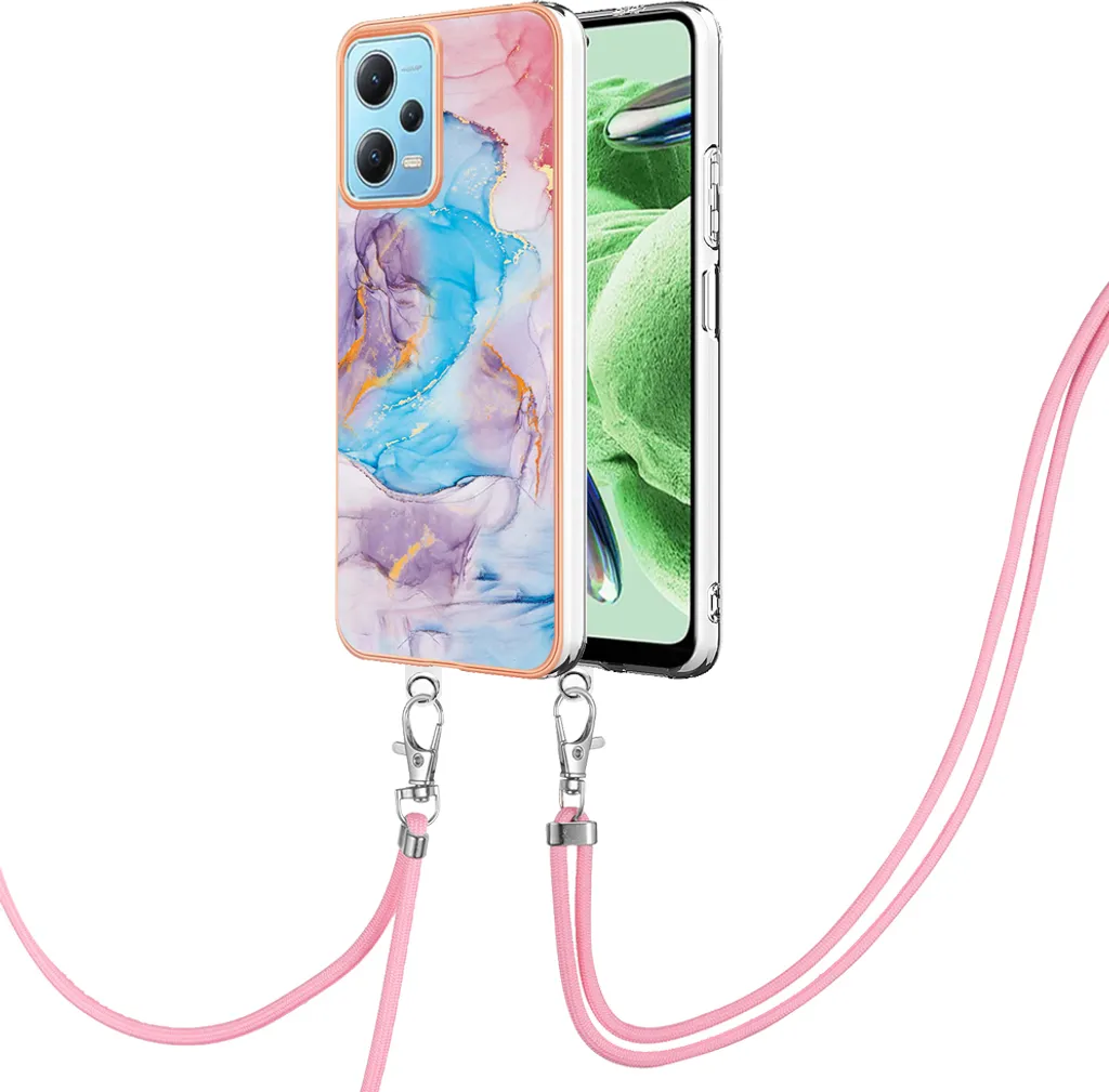 Custodia Antiurto Xiaomi Poco X5 / Redmi Note 12 5G TPU + Laccio Blu