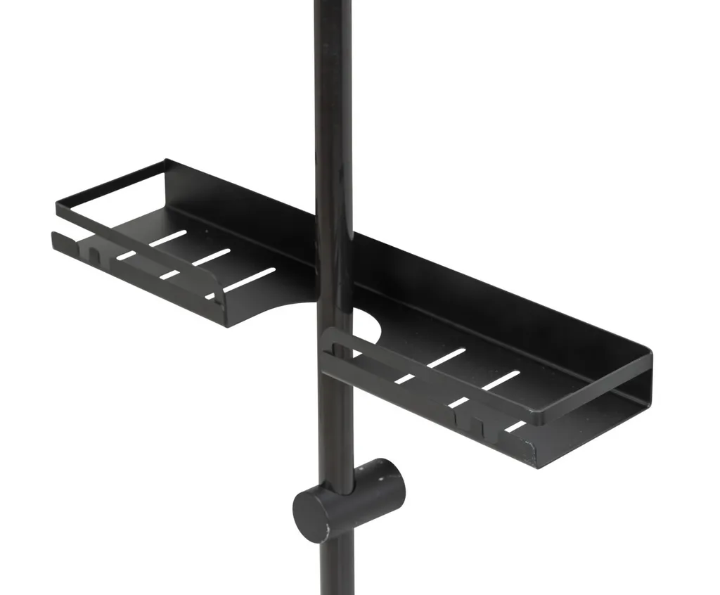 WENKO Altarella L Supporto Asta Doccia Acciaio Inox Grigio Turbo-Loc