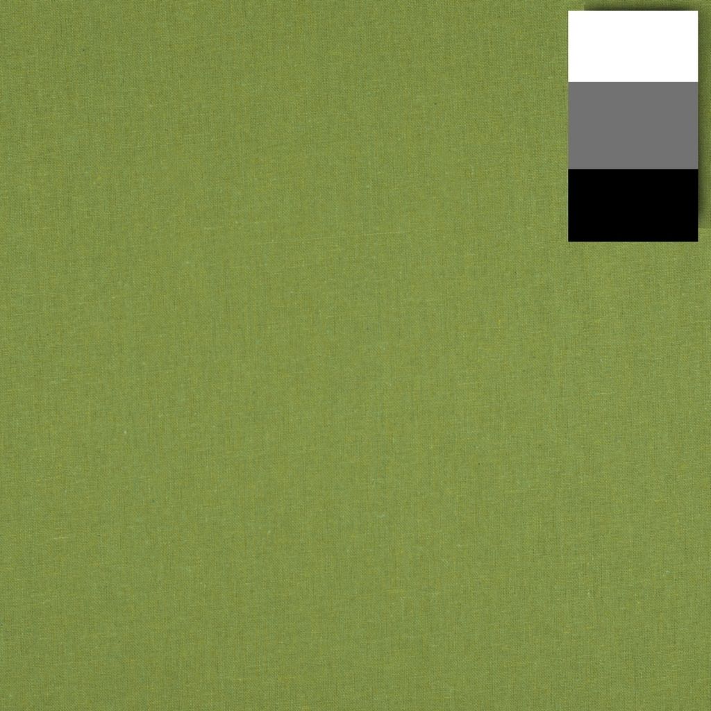 Walimex Stoffhintergrund Olivgrün 2,85 x 6 m Stoffstärke ca. 140 g/m², Fotohintergrund aus Baumwolle, waschbar für Atelier und Studio