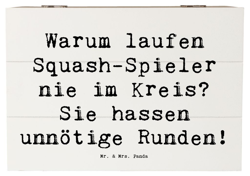 Mr. & Mrs. Panda Holzbox Spruch Squash Weisheit 22 x 15 cm Produktbild 