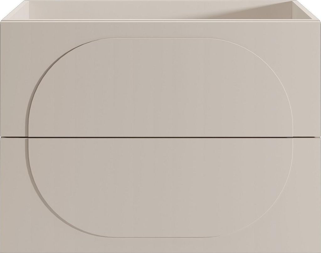 Badezimmer-Hängeschrank - Beige - 80 cm - VUTOMA Produktbild 