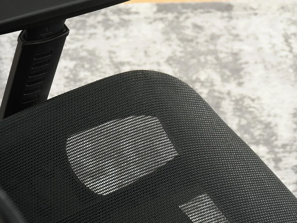 Chaise de bureau DELMY noir ergonomique - Siège confortable à roulettes - 9