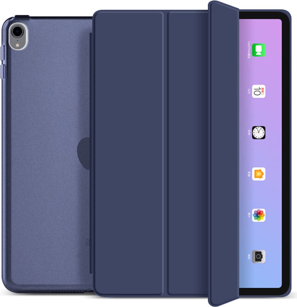 Schutzhülle für Apple iPad Air 10.9" (4./5. Gen.) 2022/2020 / iPad Air 11" (6./7. Gen.) 2025/2024 M2/M3 Smart Cover Etui Tasche Case Hülle - BLAU