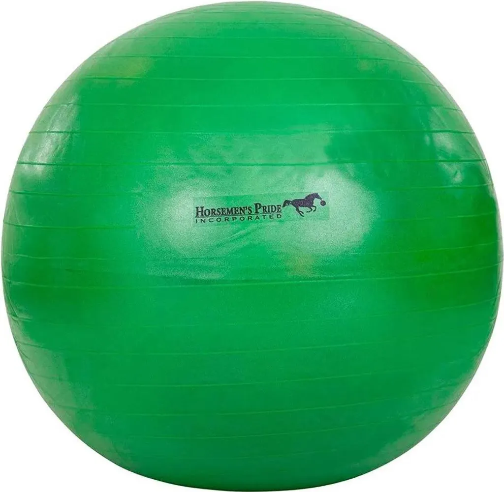 Bieman Mega Ball 102 cm Vert - Ballon de Jeu Résistant pour Chevaux