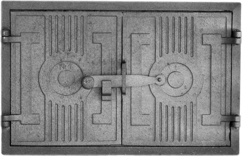 Backofentür Pizzaofentür 43x27cm Gußeisen Steinofentür Das Türchen zum Ofen