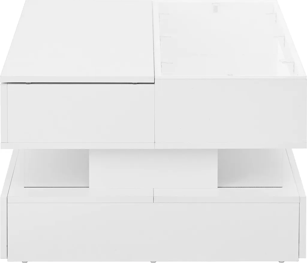 Table Basse avec Rangement et Plateau Relevable pour Optimiser votre Salon