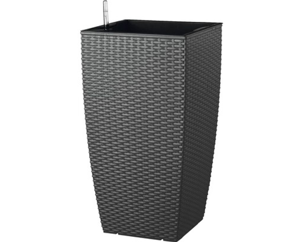 Samozavlažovací květináč umělý ratan Lafiora 31 x 31 x 57 Obrázek produktu 