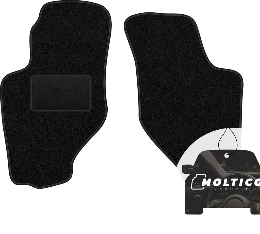 Tappetini Auto per Hyundai Pony (90-94) | Velours Nero moto-MOLTICO 2pz