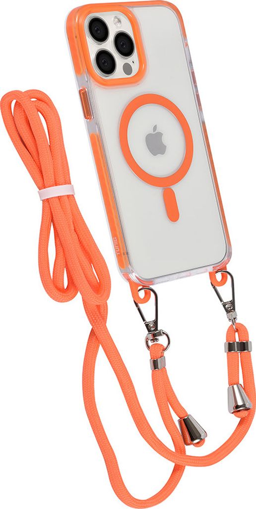 TUNIQ iPhone 13 Pro Max Back cover case - neck cord - magsafe - Orange