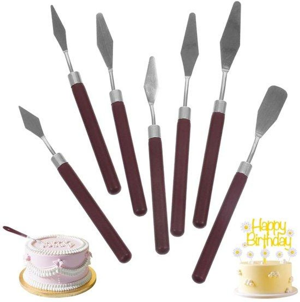 Bäckertaschen-Set aus Edelstahl - 7 Teile - anatomisch geformter Entwurf