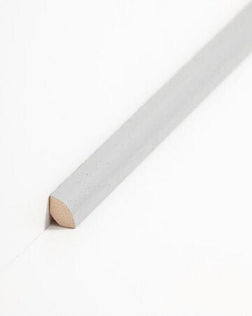 Viertelstableiste Fußleiste 12 x 12 x 2000 mm Grau zum Kleben, Schrauben & Nageln Massivholz Sockelleiste by PROVISTON 50 Meter | 25 Stück