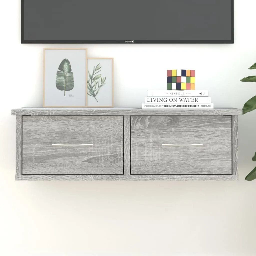 Rangement mural Gris Sonoma 60cm : solution contre l'encombrement
