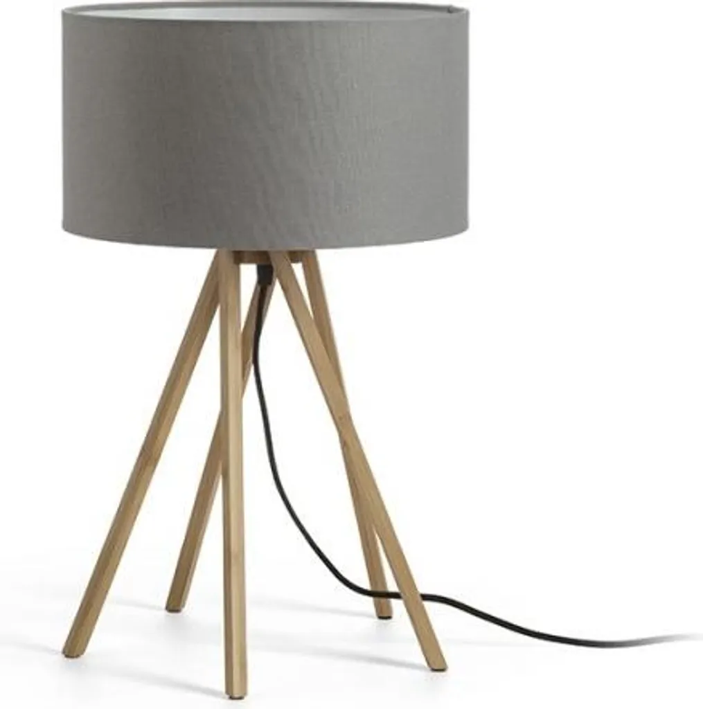 EL PASO Lampada Eco Bambù Grigio 11W LED E14 - Illuminazione Green