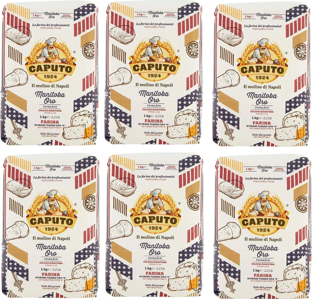 6x Farina Molino Caputo Manitoba oro Pizza Napoli Pizzamehl Pizza Mehl 1kg