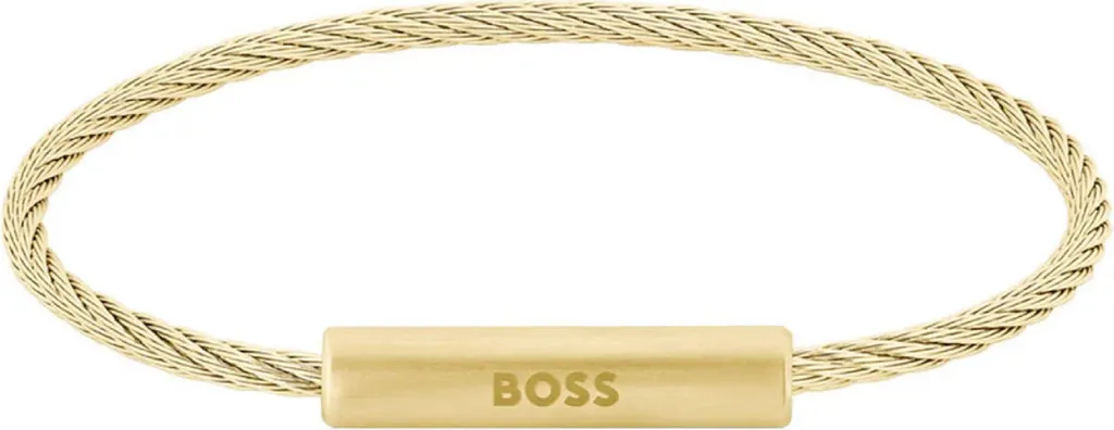 Bracciale Boss 1580388 Alek Oro Giallo Acciaio Inossidabile Lusso