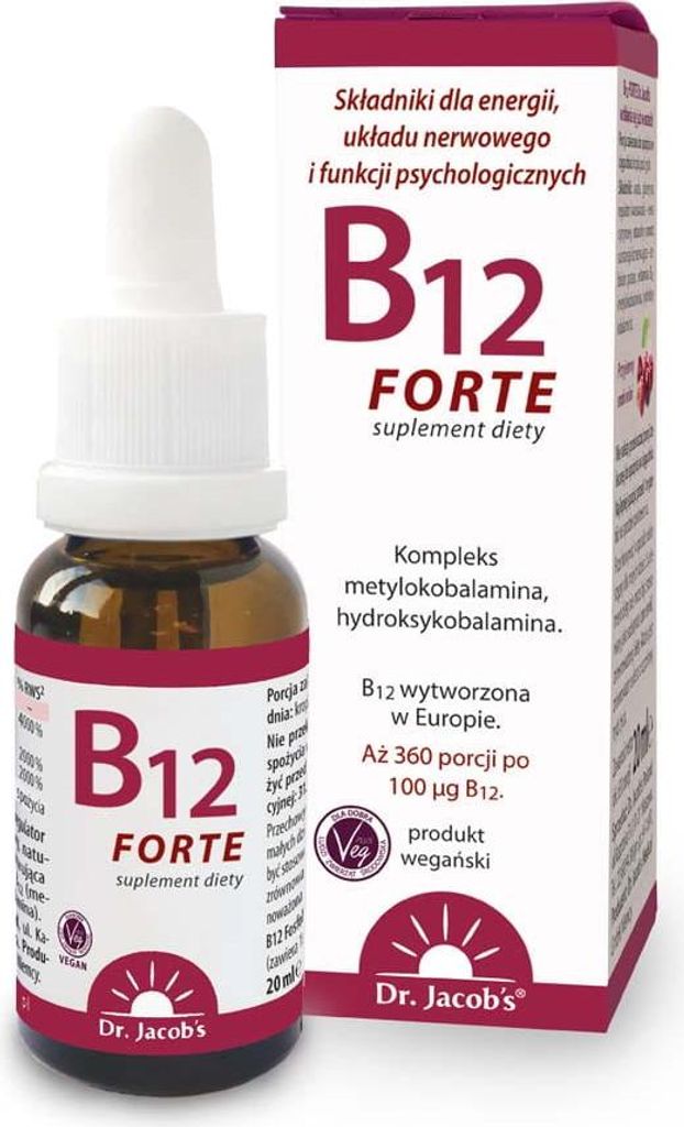 DR. JACOBS Vitamin B12 Forte Energie Nervensystem Tropfen Produktbild 