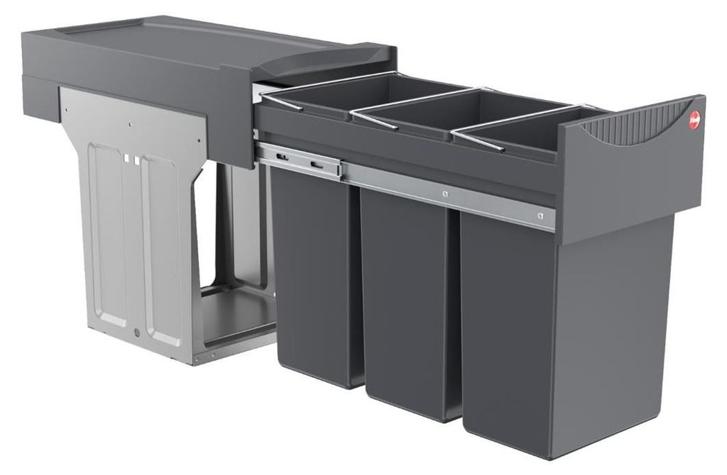 Hailo 3666131 - AS Terzett - 10L/10L/10L - Dunkelgrau Produktbild 
