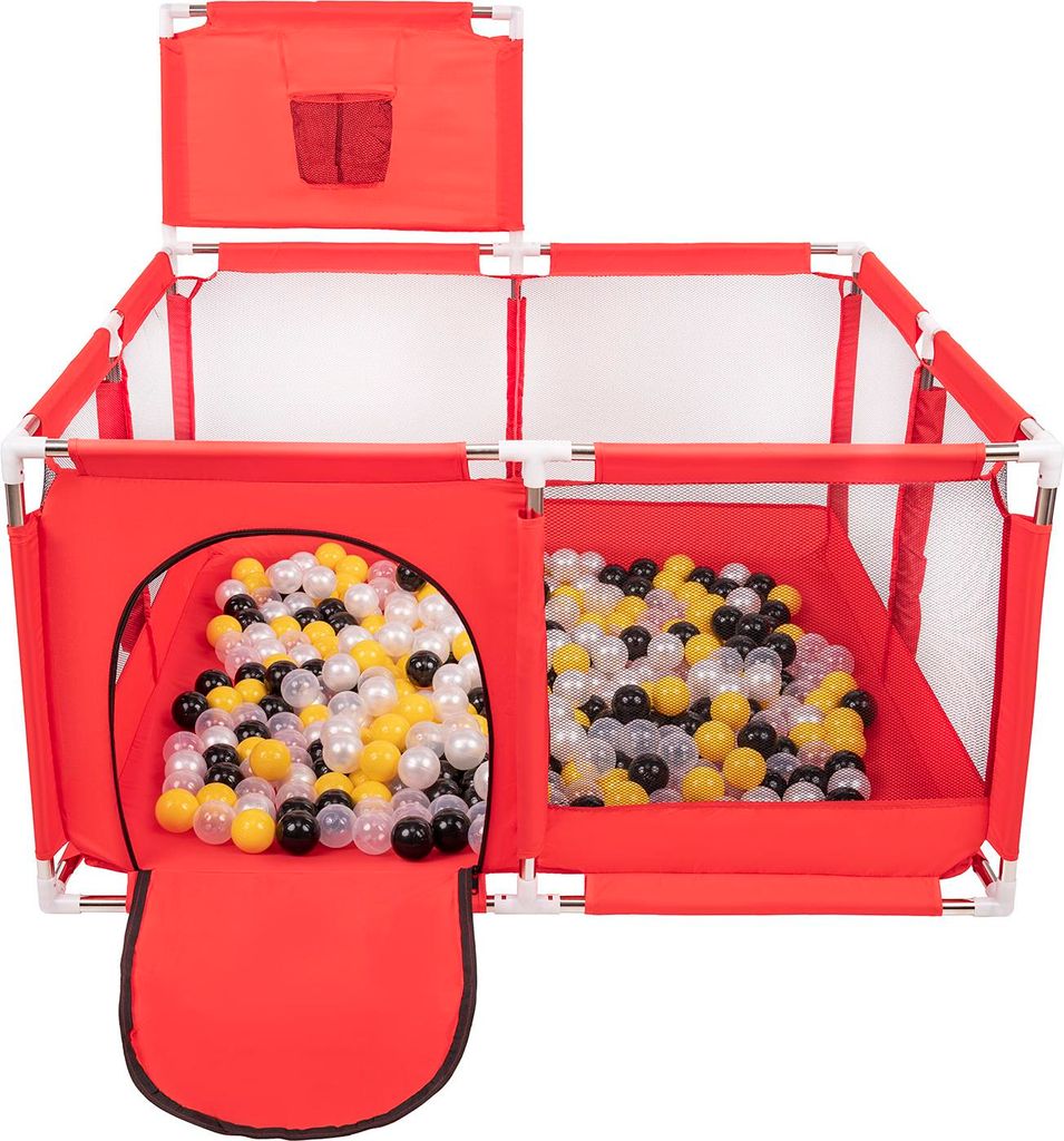 Selonis Laufstall Mit Korb 400 Bälle ∅6cm Spielplatz Mit Bunten Bällen Laufgitter Für Babys Und Kinder