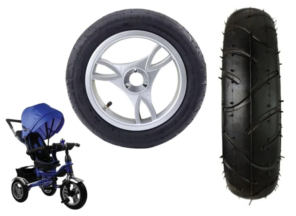 Roue gonflable PRO600 avant avec pneu en caoutchouc tout terrain