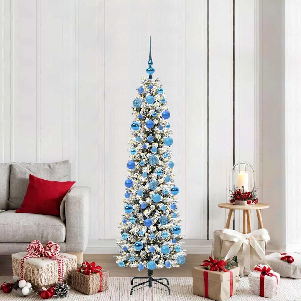 "WINTER SALE"Künstlicher Weihnachtsbaum - elegantes Design - Christbaum/Kunstbaum - mit 300 LEDs - CLORIS - mit Ständer Weiß 180cm Promotion6261...