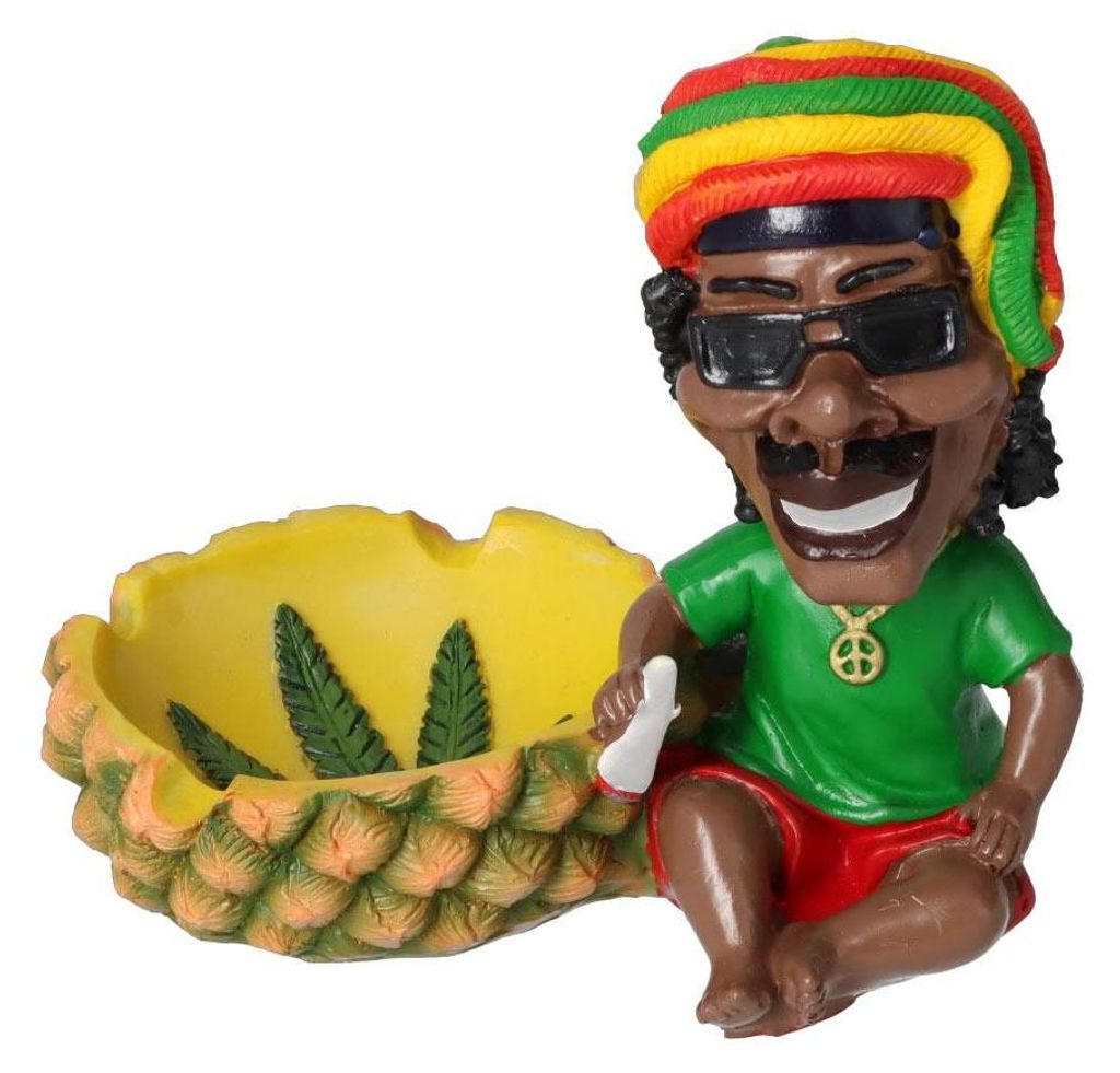 Aschenbecher Rasta Wackelkopf Ananas Produktbild 
