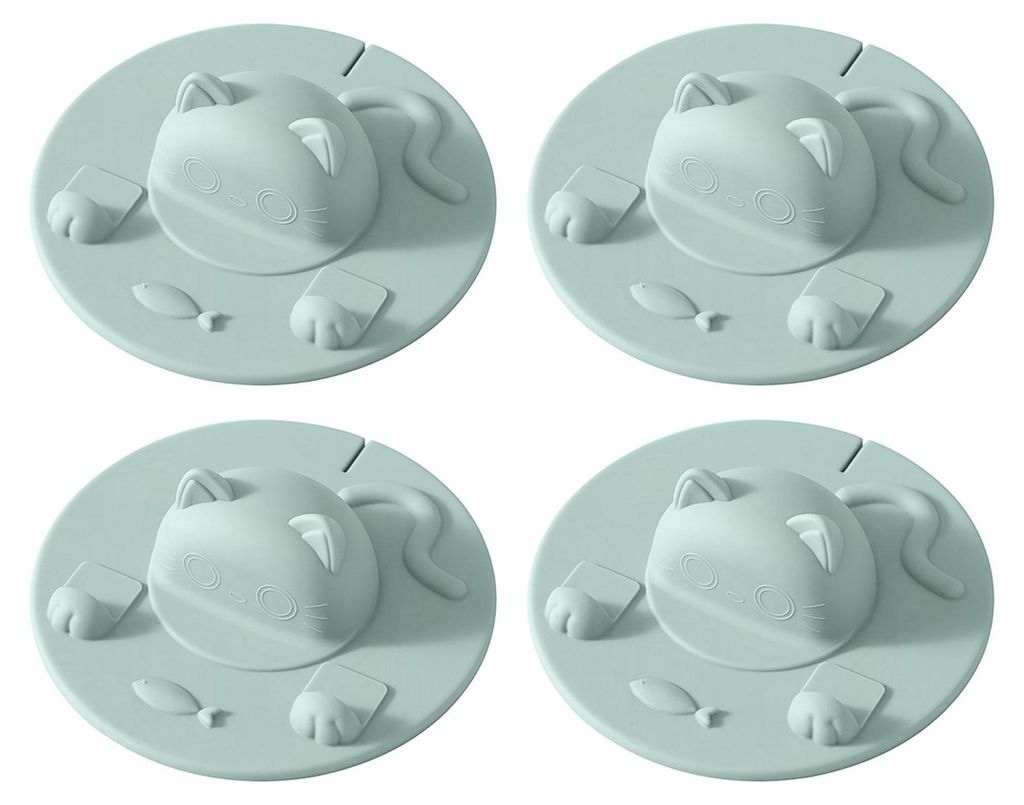 Niedliche Silikon-Tassendeckel mit Cartoon-Motiven, ideal für Teebeutel und Tassen. Lebensmittelecht, hitzebeständig und multifunktional. Mit pra...