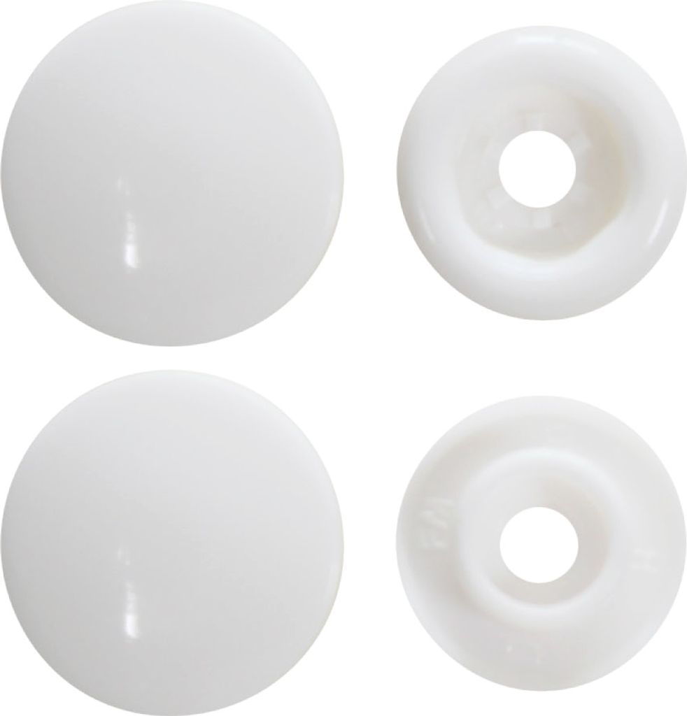 BabySnap T5 Druckknöpfe (12,4mm) glänzend B03 weiß