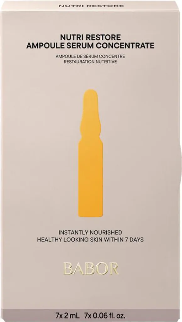 Soin de Nuit Régénérant Babor Nutri Restore 7x2ml - Cure Peau Fatiguée