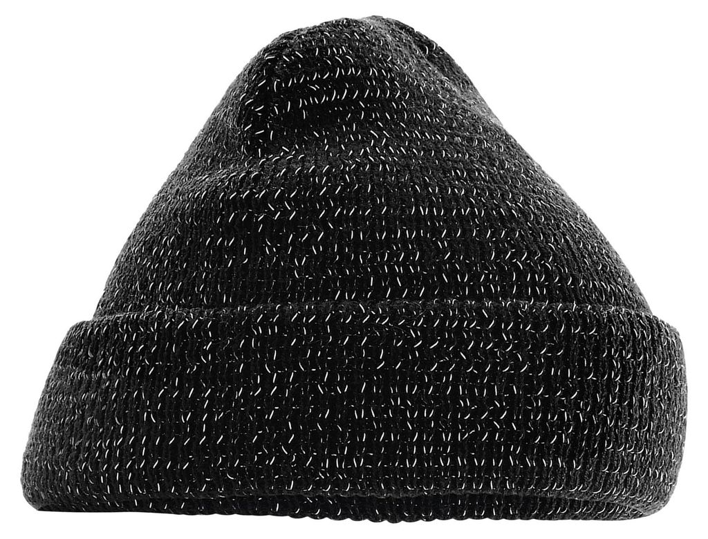 Beechfield - Mütze Reflektierend für Herren/Damen Uni FK1433 (Einheitsgröße) (Schwarz)