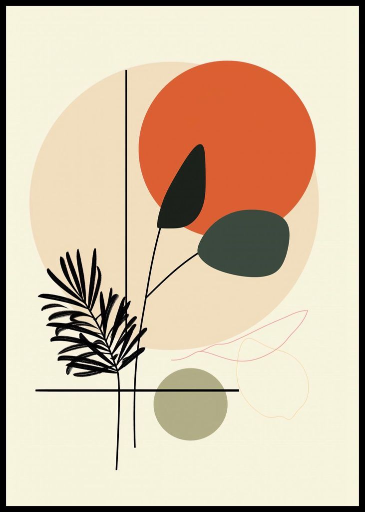 Plakat 59,4x84,1cm Sonnenuntergang über der Oase