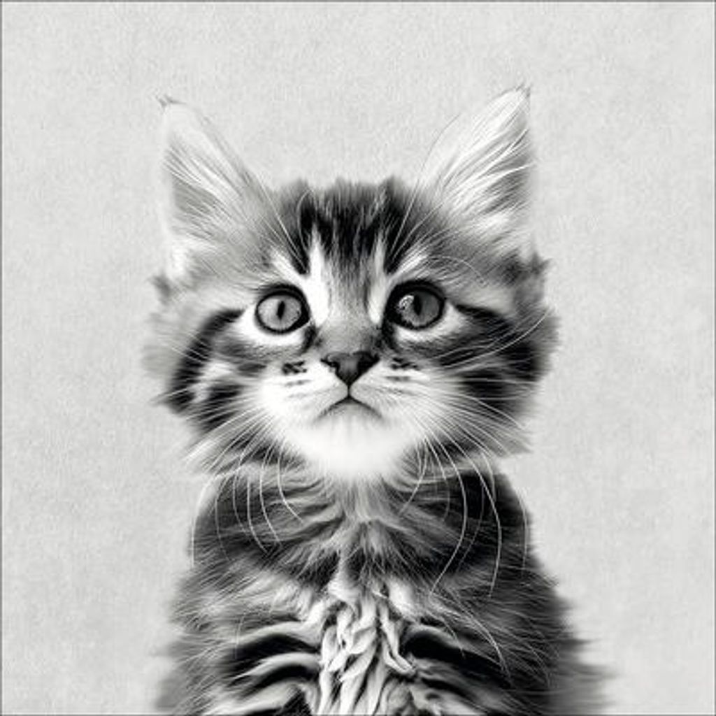 Glasbild Sweet Cat I 20x20 cm