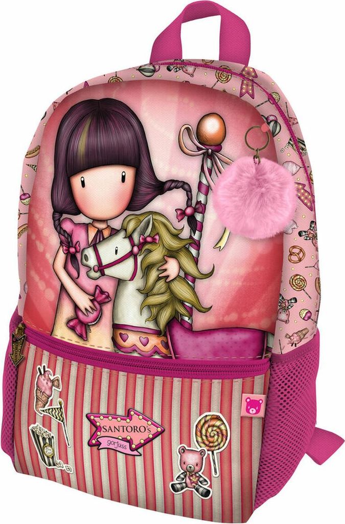 Mochila Infantil Gorjuss Jahrmarkt Karussell 26 x 34 x 11,4 cm