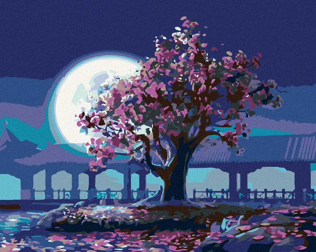 Zuty Luna Piena Diamond Painting - Telaio in Legno - Kit Completo 40x50