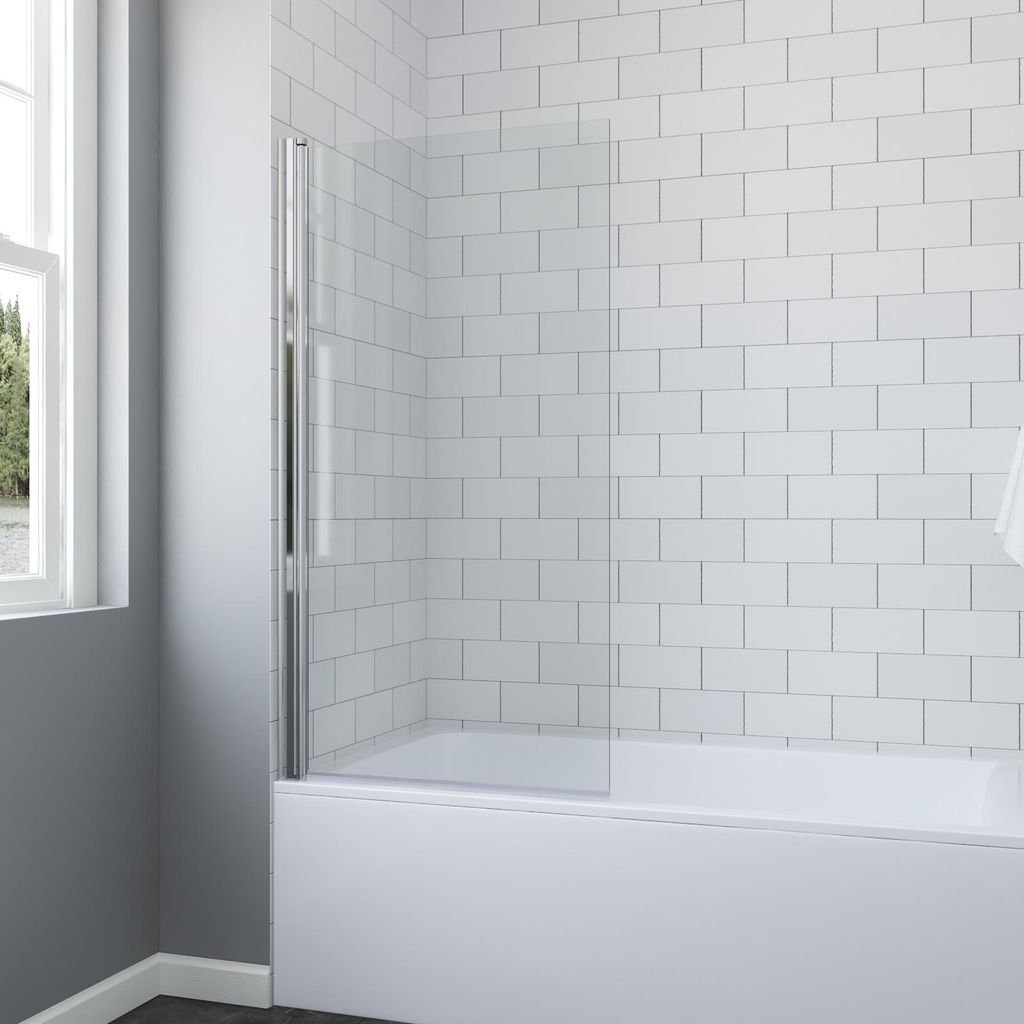 Duschwand für Badewanne 77x144 cm Nano Badewannenfaltwand Produktbild 