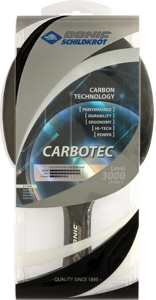 Raquette de ping-pong Carbotec 3000 pour gagner en vitesse et puissance