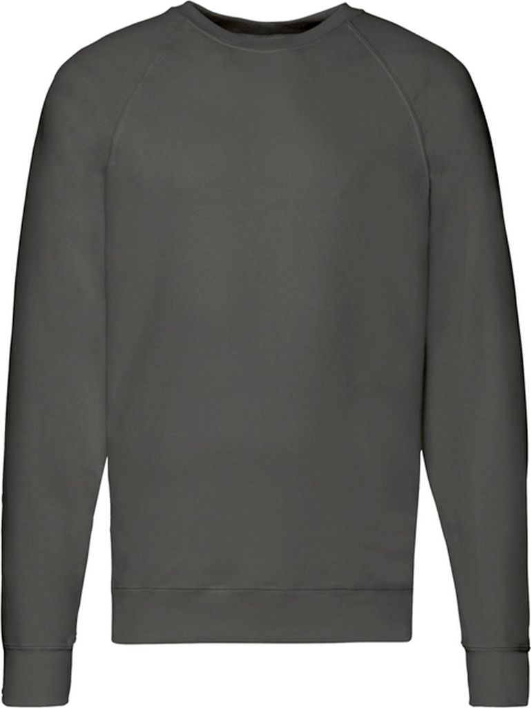 Fruit of the Loom - Pullover für Herren Raglanärmel FK3269 (S) (Hellgrau)