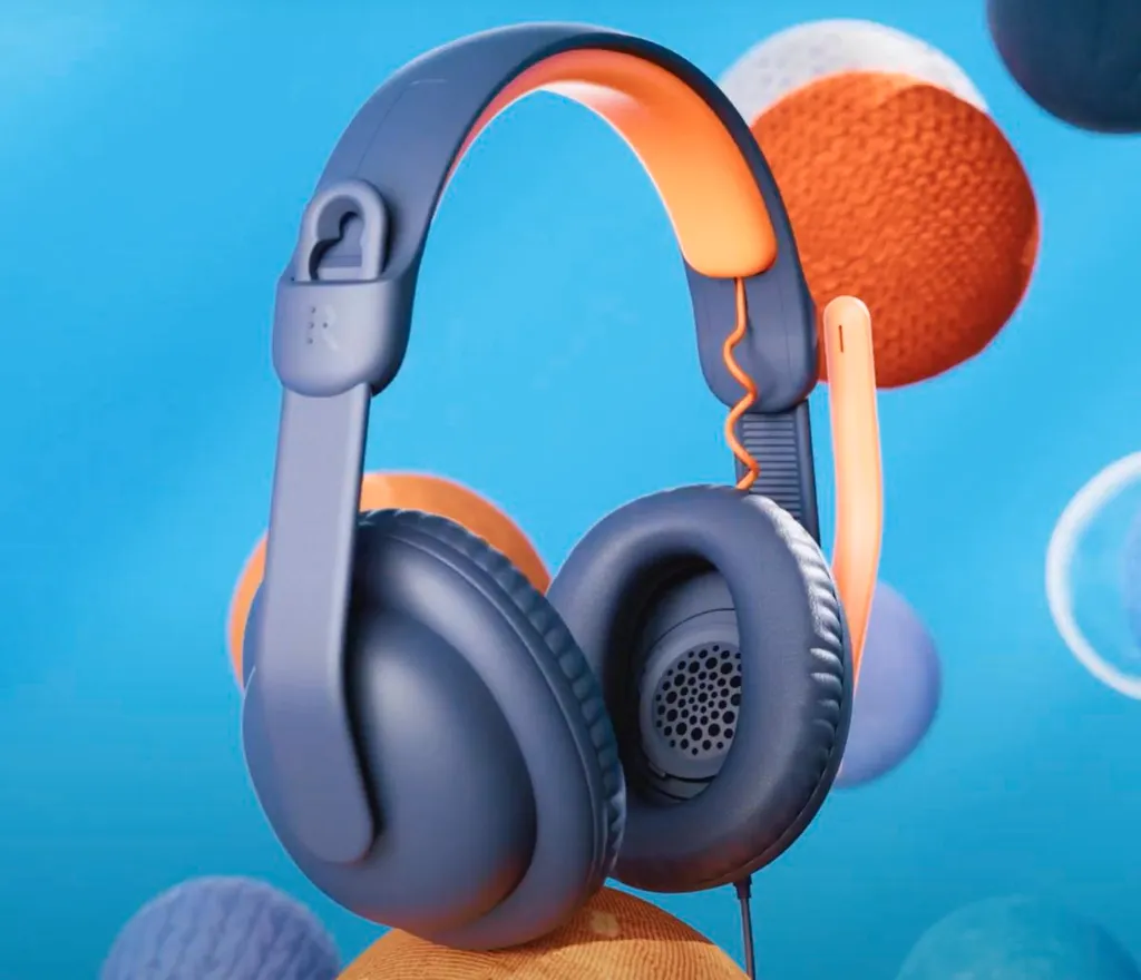 Casque filaire Logitech Zone Learn bleu avec arceau résistant