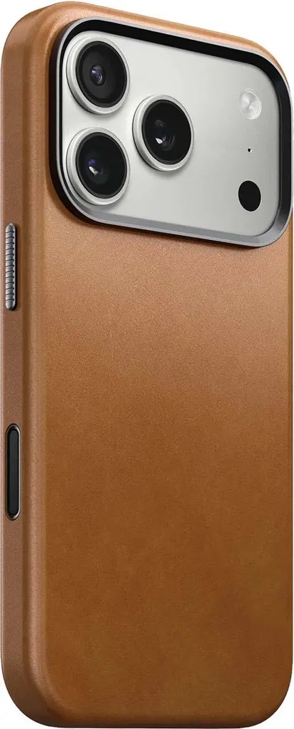 Étui en cuir iPhone 17 Pro Nomad Ecco avec Protection Caméra Aluminium