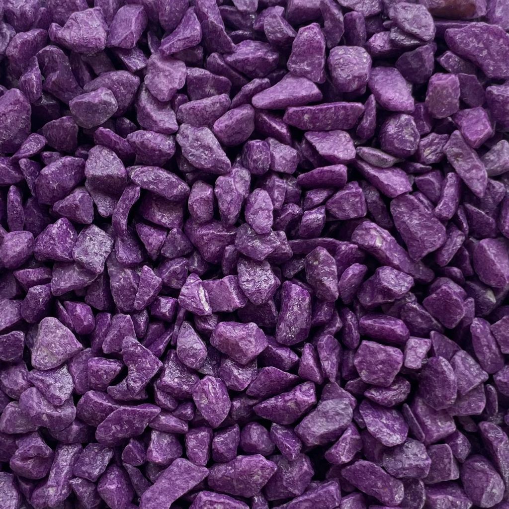 Dekosteine Farbsteine 9-13mm - 500g Bunte Steine AUBERGINE Produktbild 