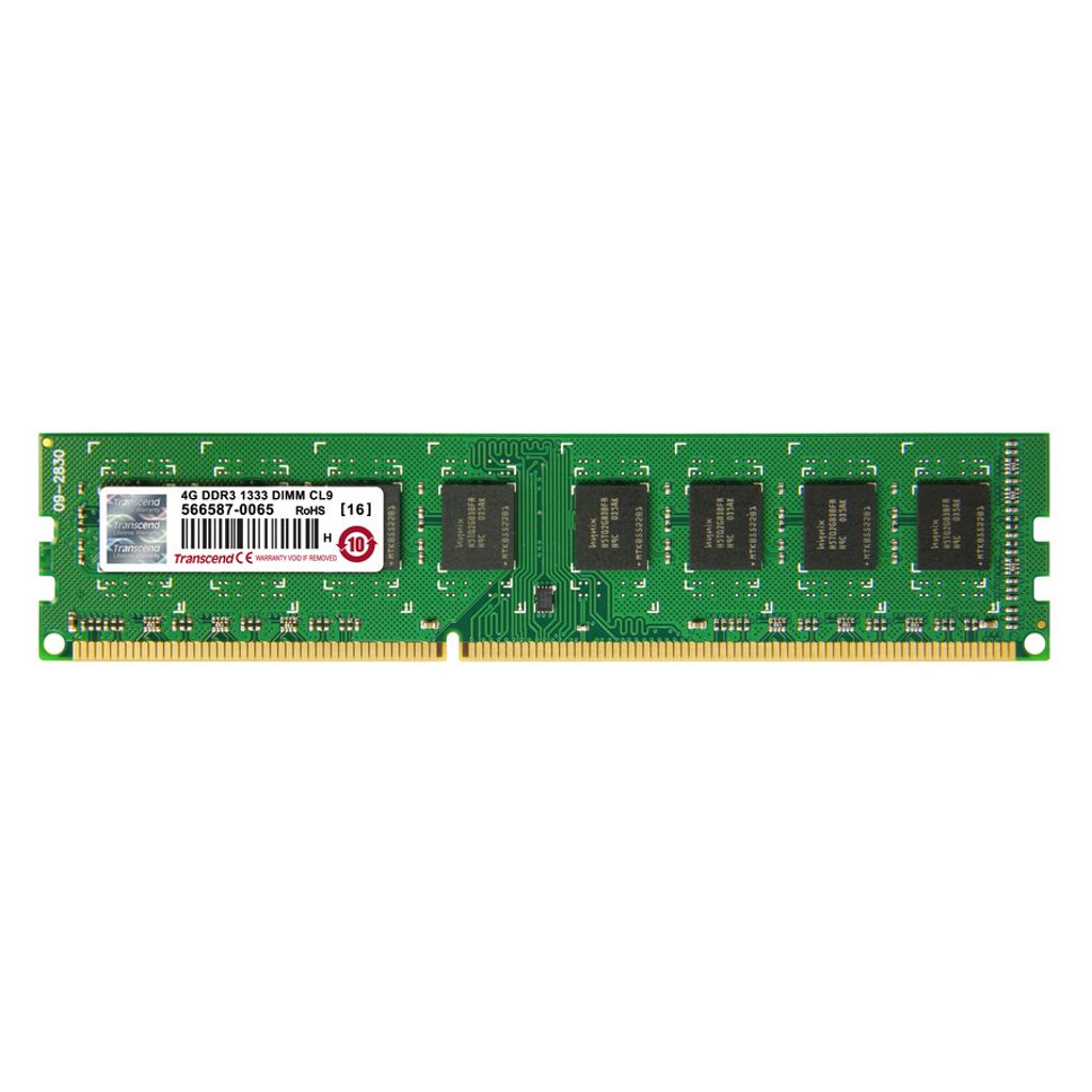 Transcend DDR3 RAM Speicher 4GB (2x2GB) 1333MHz 240-pin DIMM für PC