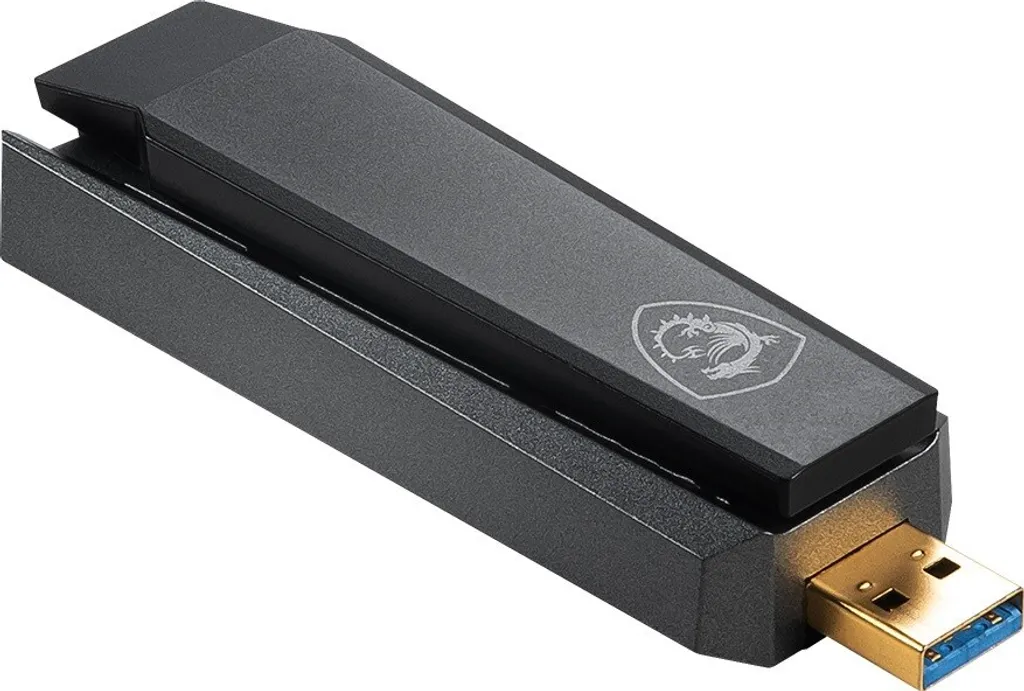 MSI GUAX18 Adaptateur USB WiFi 6 AX1800 Dual-Band avec port USB 3.0