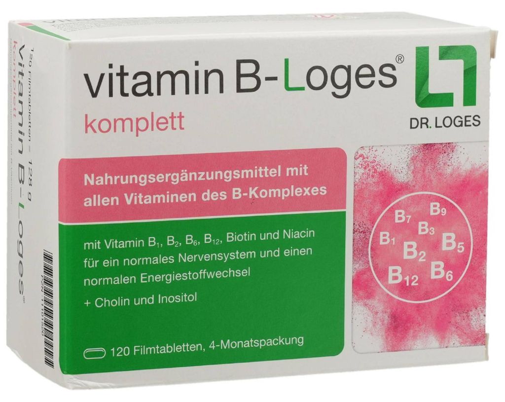 Vitamine B-Loges complet comprimés pelliculés 120 pc Image du produit 
