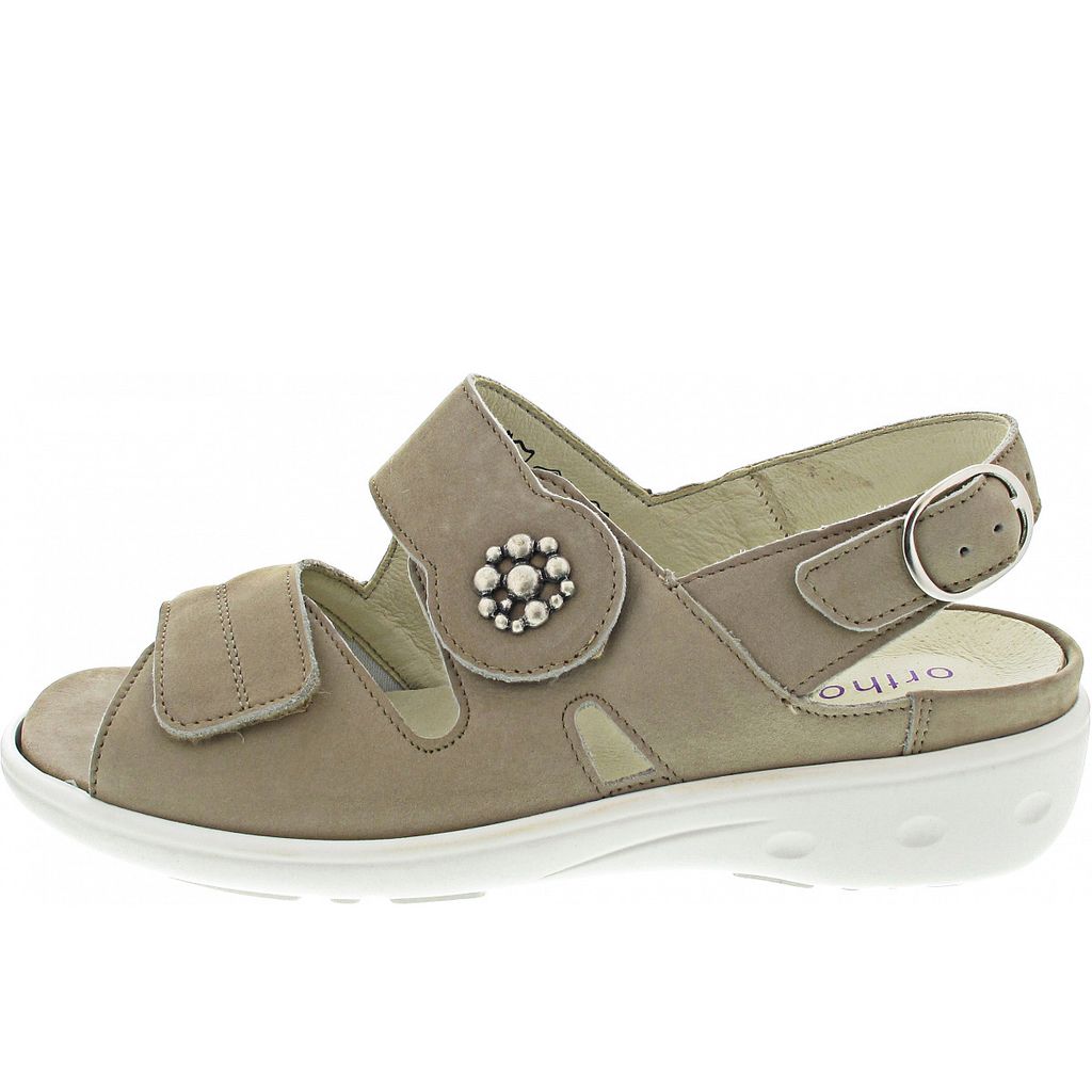 Waldläufer K-Adea Sandale Beige - Bequeme Sandale Mit Lederfußbett
