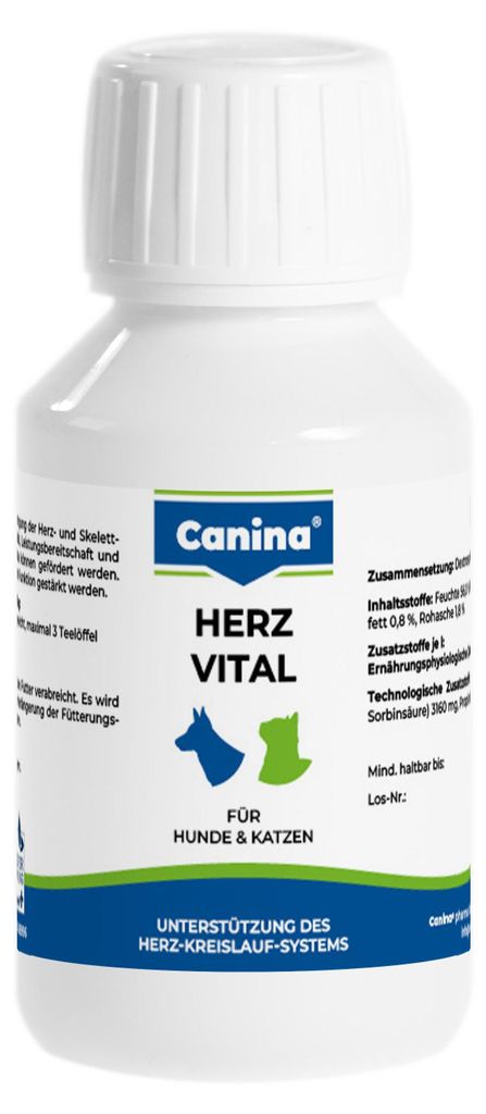 Canina Herz-Vital, Hund, Flüssigkeit, Herzmittel, Senior, Produktbild 