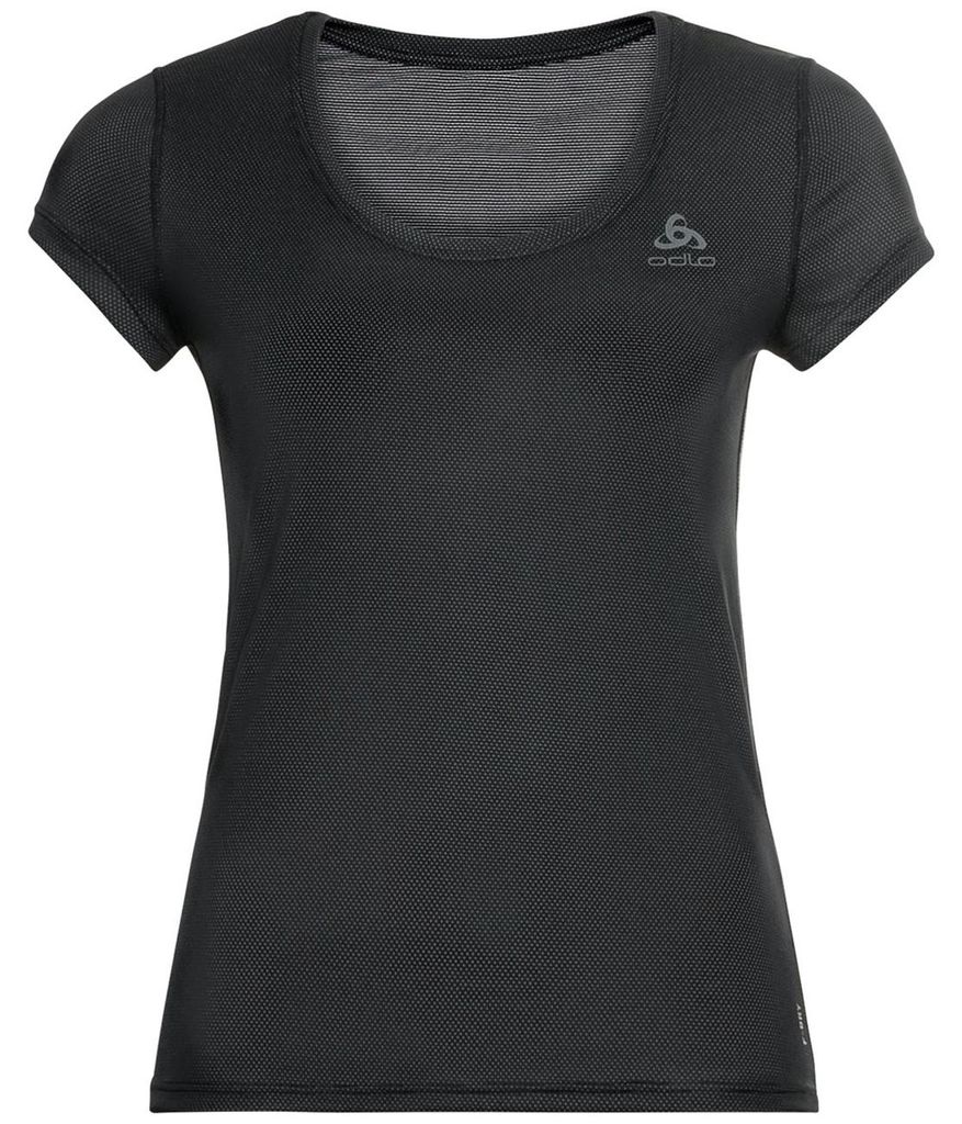 ODLO Bl Top Crew Neck S/S Active F-Dry Light ECO SCHWARZ S