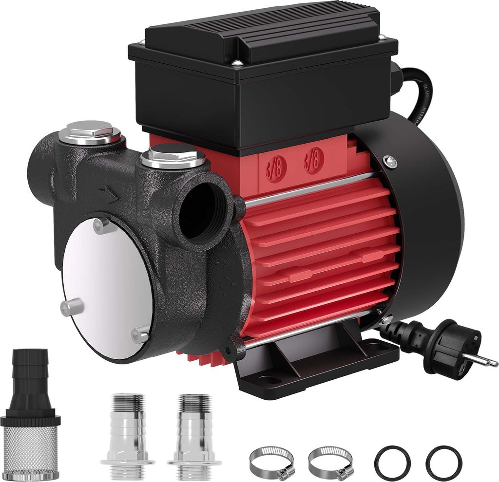 Wiltec Heizöl- und Dieselpumpe 230V 375W 60l/min, Produktbild 