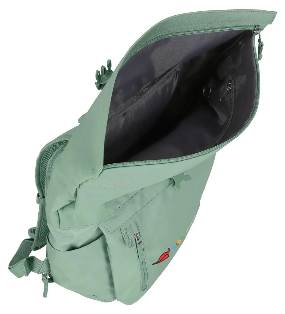 Sac à dos travelite Basic Aida Rollup Light Green 35L pour ordinateur