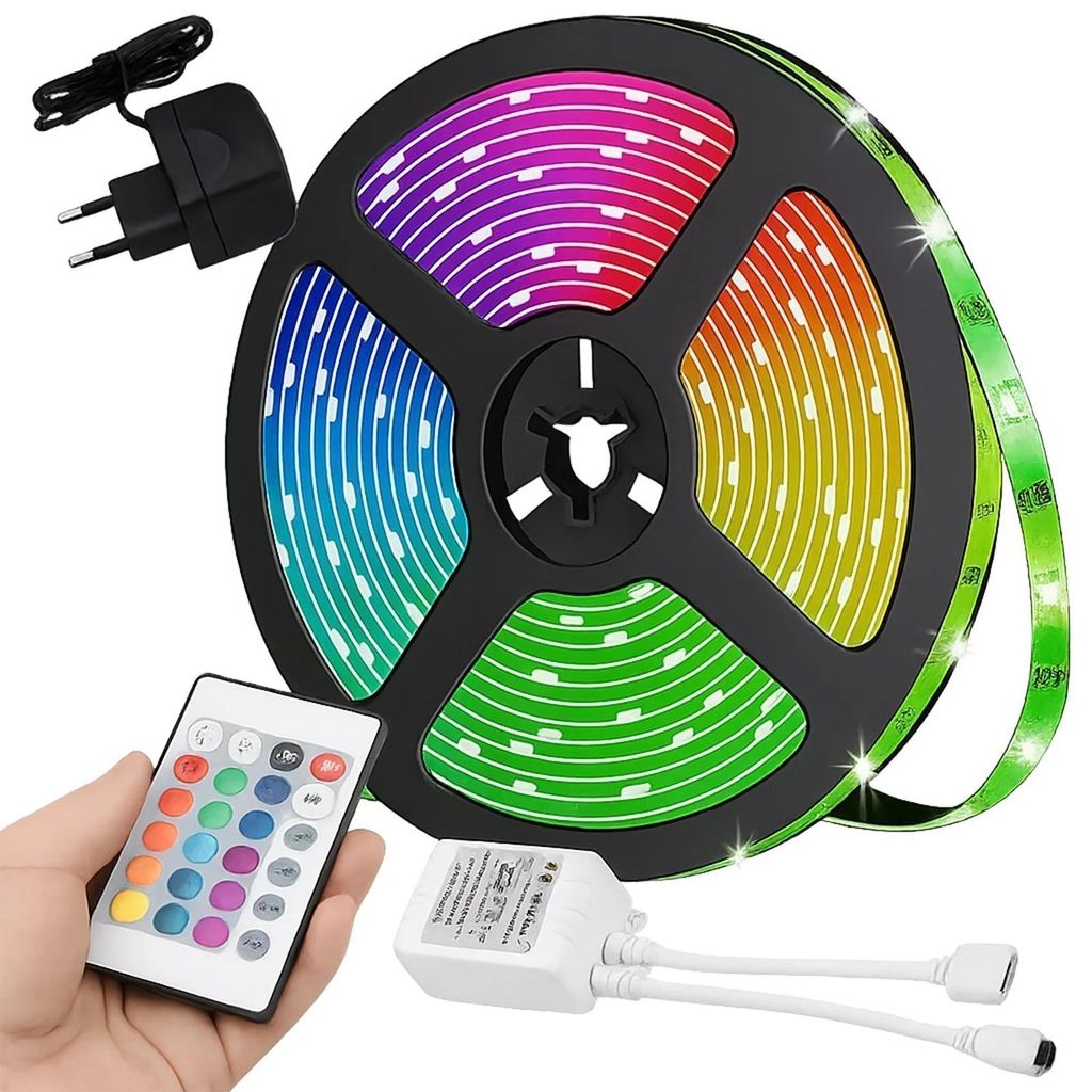 Taśma ledowa tv RGB 5 m podświetlenie LED z pilotem Zdjęcie produktu 