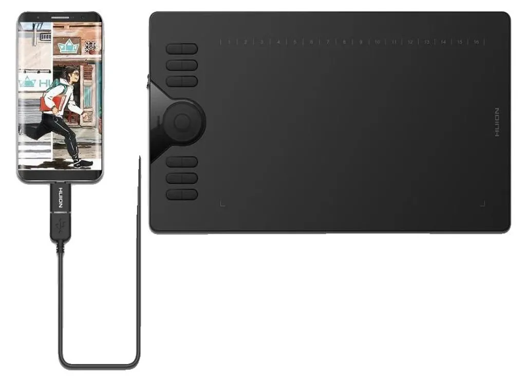 Tablette graphique pour dessin et retouche photo sur suite logicielle